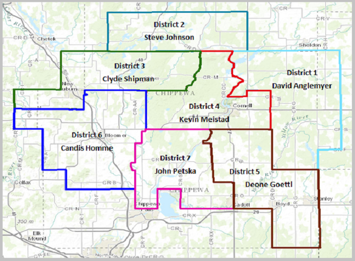 Image of CVEC Board of Directors Map