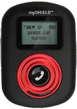 image of MyShield mobile pendant using Verizon Wireless